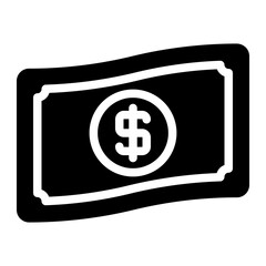 money glyph icon