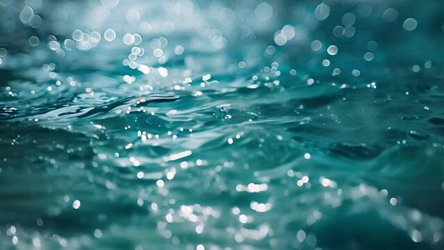 Ice melts in sunlight, forming glistening pools: nature transformation.