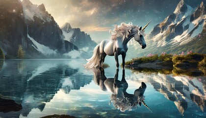 unicorn by the lake