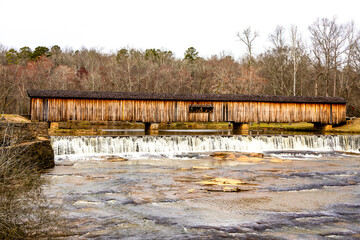 Covered Bridge at Watson Mill State Park in Comer Georgia