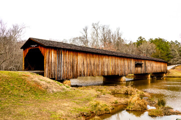 Covered Bridge at Watson Mill State Park in Comer Georgia