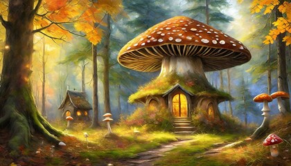 mushroom in the autumn