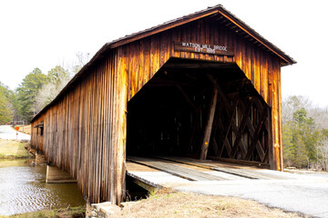 Covered Bridge at Watson Mill State Park in Comer Georgia