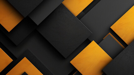 Black and Saffron abstract shape background presentation design. PowerPoint and Business background.