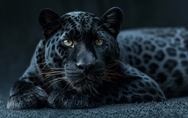 Black Leopard on the roof