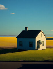Obraz premium Daytime house landscape photography
