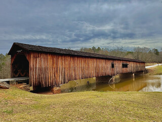 Covered Bridge at Watson Mill State Park in Comer Georgia