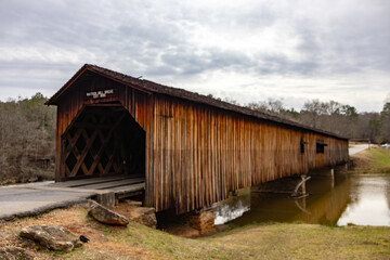 Covered Bridge at Watson Mill State Park in Comer Georgia