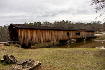 Covered Bridge at Watson Mill State Park in Comer Georgia