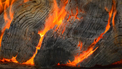 Burning wood texture background wallpaper 