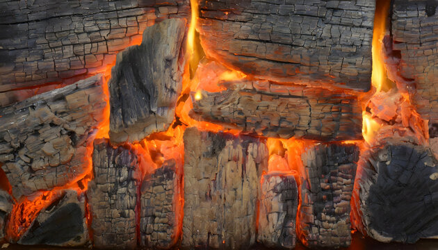 Burning wood texture background wallpaper 