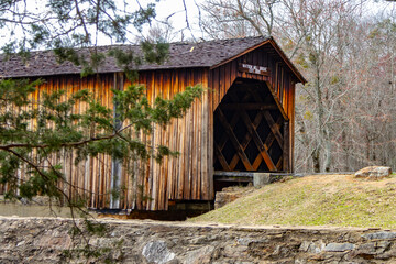 Covered Bridge at Watson Mill State Park in Comer Georgia