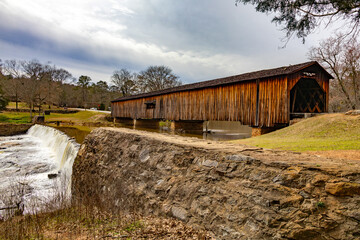 Covered Bridge at Watson Mill State Park in Comer Georgia