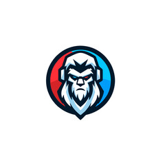 head mascot esport logo design