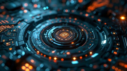 Secure ERP login with fa authentication and futuristic cybersecurity elements banner. Concept ERP Security, Two-Factor Authentication, Futuristic Cybersecurity, Login Banner, Secure Access