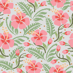 floral motif pattern in vector suitable for fabric, fashion, background, wallpaper, wrapper, cover, etc.