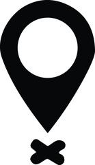 Pinpoint .Modern map marker. Location pin icon. Map pin place marker. Map marker pointer icon. GPS location symbol. Flat style vector