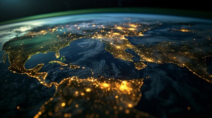 North American Nightscape: Glowing Earth from Orbit.