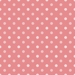 Small peach polka dot seamless pattern background