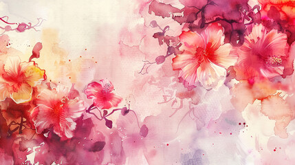 Beautiful watercolor flowers background texture. Floral wallpaper.  watercolor flower, flower background, flower, floral, background, watercolor, texture, wallpaper, floral,