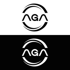 AGA logo. A G A design. White AGA letter. AGA, A G A letter logo design. Initial letter AGA linked circle uppercase monogram logo. A G A letter logo vector design. top logo, Most Recent, Featured,