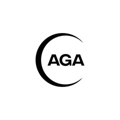 AGA logo. A G A design. White AGA letter. AGA, A G A letter logo design. Initial letter AGA linked circle uppercase monogram logo. A G A letter logo vector design. top logo, Most Recent, Featured,