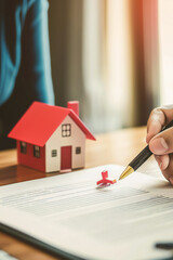 estate agent signing a contract
