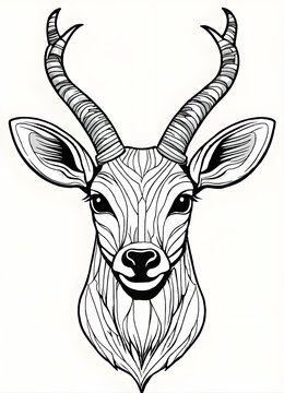 deer head vector
