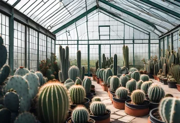Foto op Aluminium cactus in greenhouse © rabia