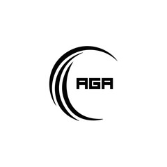 AGA logo. A G A design. White AGA letter. AGA, A G A letter logo design. Initial letter AGA linked circle uppercase monogram logo. A G A letter logo vector design. top logo, Most Recent, Featured,