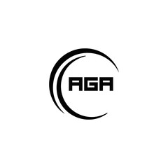 AGA logo. A G A design. White AGA letter. AGA, A G A letter logo design. Initial letter AGA linked circle uppercase monogram logo. A G A letter logo vector design. top logo, Most Recent, Featured,
