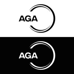 AGA logo. A G A design. White AGA letter. AGA, A G A letter logo design. Initial letter AGA linked circle uppercase monogram logo. A G A letter logo vector design. top logo, Most Recent, Featured,