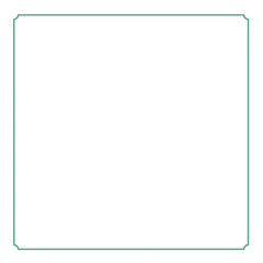green color border frame for text with deco corners