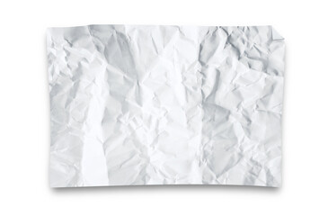 A piece of White crumpled paper 