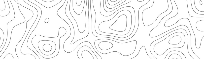 Abstract geographic curved, vector illustration. seamless textrue, vintage waves. Panorama view multicolor wave curve line. Topography map pattern, swirl line. white paper curved reliefs background. - obrazy, fototapety, plakaty