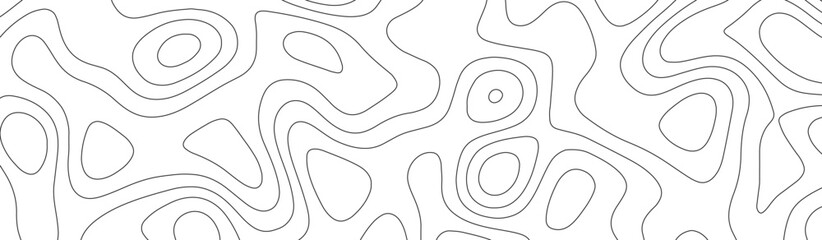 Abstract geographic curved, vector illustration. seamless textrue, vintage waves. Panorama view multicolor wave curve line. Topography map pattern, swirl line. white paper curved reliefs background.