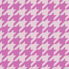 Tweed check plaid pattern in trendy coral color.Seamless houndstooth pattern.