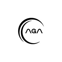 AGA logo. A G A design. White AGA letter. AGA, A G A letter logo design. Initial letter AGA linked circle uppercase monogram logo. A G A letter logo vector design. top logo, Most Recent, Featured,