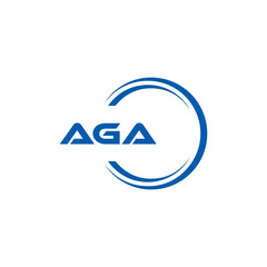 AGA logo. A G A design. White AGA letter. AGA, A G A letter logo design. Initial letter AGA linked circle uppercase monogram logo. A G A letter logo vector design. top logo, Most Recent, Featured,