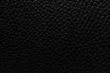 Close-up of black pebbled leather texture, showing intricate details perfect for luxury and fashion...