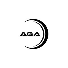 AGA logo. A G A design. White AGA letter. AGA, A G A letter logo design. Initial letter AGA linked circle uppercase monogram logo. A G A letter logo vector design. top logo, Most Recent, Featured,