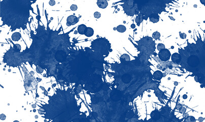 Blue  paint splatter color