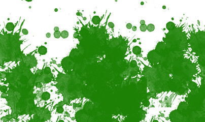 Green  paint splatter color