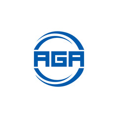 AGA logo. A G A design. White AGA letter. AGA, A G A letter logo design. Initial letter AGA linked circle uppercase monogram logo. A G A letter logo vector design. top logo, Most Recent, Featured,