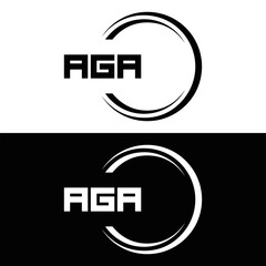 AGA logo. A G A design. White AGA letter. AGA, A G A letter logo design. Initial letter AGA linked circle uppercase monogram logo. A G A letter logo vector design. top logo, Most Recent, Featured,