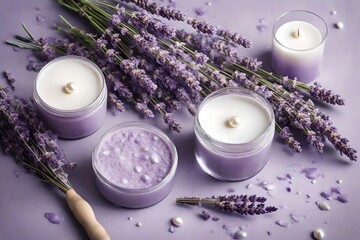 Obraz na płótnie Canvas lavender spa treatment
