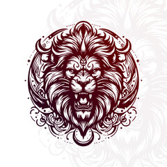 Beast Lion Pattern Art