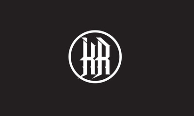 KR, RK, K, R Abstract Letters Logo Monogram	