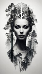 Silhouette of a Nordic Queen Filled with Elegance