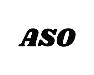 ASO logo design vector template